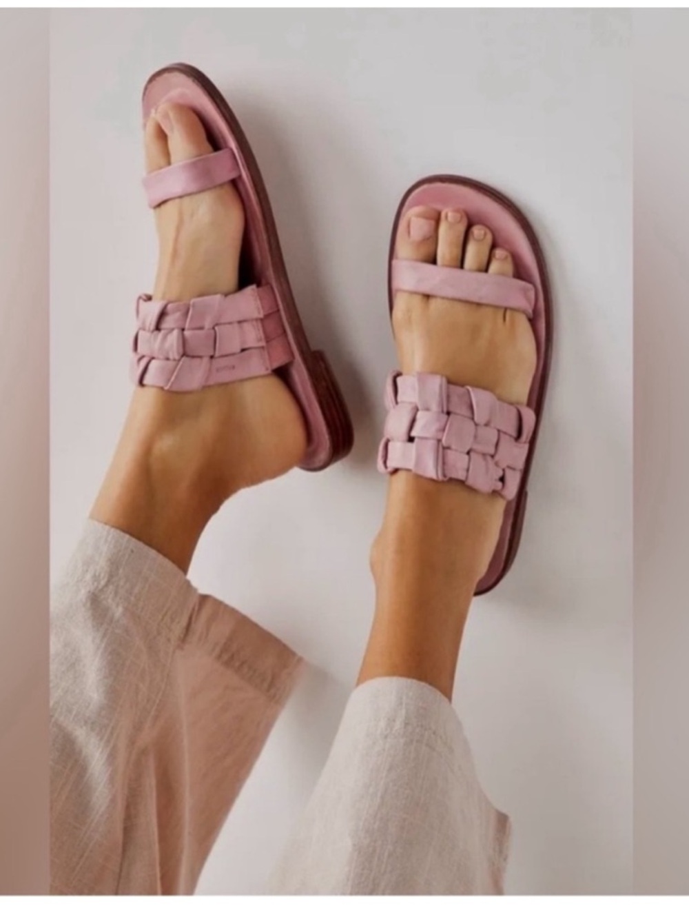 FREE PEOPLE WOVEN RIVER SANDALS SHOES SIZE 6, 6.5, MSRP $98.00 BRAND NEW